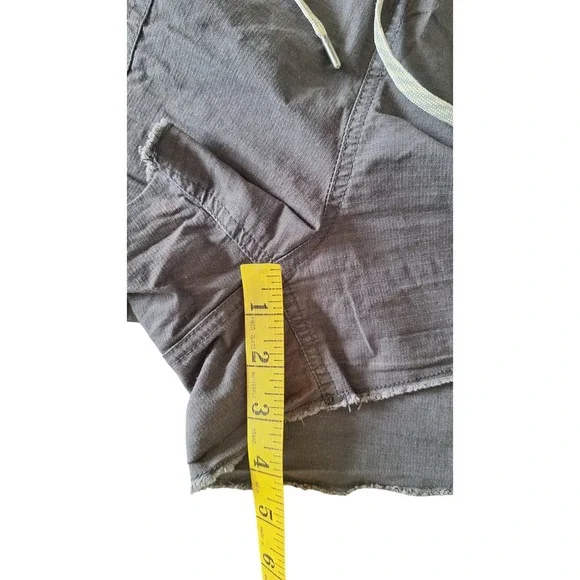 Vuori Shorts Women's Dark Gray Ripstop Drawstring Pockets Elastic Waist M - Picture 8 of 8